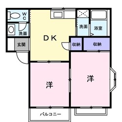 メゾン湖北台Ａの物件間取画像